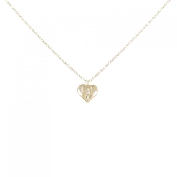 K10YG Dây chuyền kim cương hình trái tim - Hàng hiệu Authentic