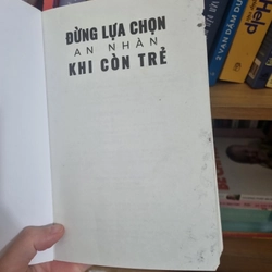 Đừng lựa chọn an nhàn khi còn trẻ 353159