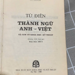 TỪ ĐIỂN THÀNH NGỮ ANH VIỆT - bìa cứng  544447