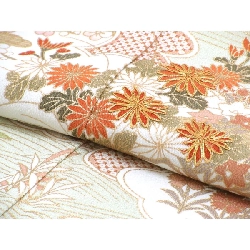 Áo kimono thăm viếng, trang trí vàng Yuzen, có thêu - Hàng hiệu Authentic 878420