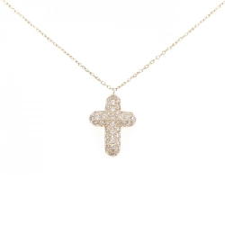 K18PG Dây chuyền kim cương chéo 1.00CT - Hàng hiệu Chính hãng