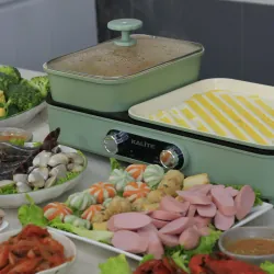 Bếp lẩu nướng 2in1 Kalite KLG333, điều chỉnh nhiệt riêng, công suất mạnh mẽ 1800W 792309