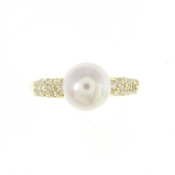 Nhẫn ngọc trai Akoya K18YG 6.9mm 671063