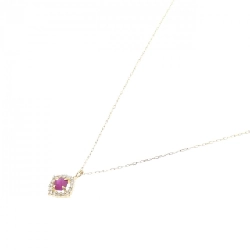 Dây chuyền ruby K18YG 0.25CT - Hàng hiệu chính hãng 866917