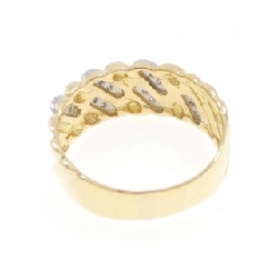 Nhẫn kim cương K18YG/PT900 0.11CT 665813