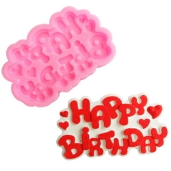 Khuôn rau câu silicon sinh nhật Happy Birthday - Mã số 1639 221144