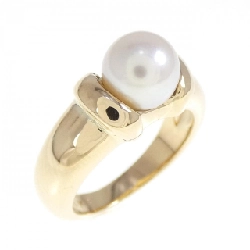 Nhẫn ngọc trai Akoya K18YG 6.9mm