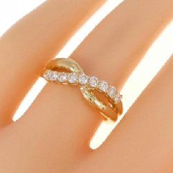 Nhẫn kim cương K18YG 0.36CT 673686