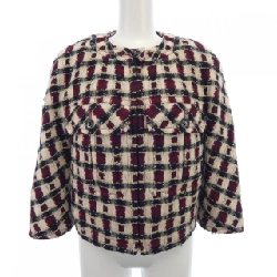 【Khuyến mãi】Áo khoác không cổ CHANEL