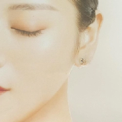 K18PG Bông tai hình trái tim Sapphire - Hàng hiệu Chính hãng 869816