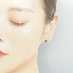 PT900 Bông tai Ngọc lục bảo 0.47CT - Hàng hiệu Chính hãng 867002