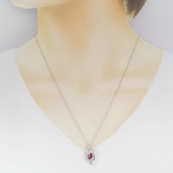 Dây chuyền ruby PT900/PT850 0.55CT - Hàng hiệu Authentic 858627