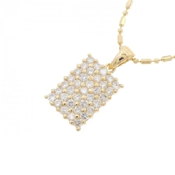 K18YG Dây chuyền kim cương 0.64CT - Hàng hiệu Chính hãng 860202