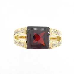 K18YG Garnet Ring - Hàng hiệu Authentic 850660