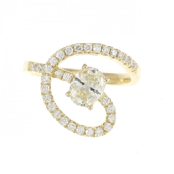 Nhẫn kim cương K18YG 0.579CT 672804