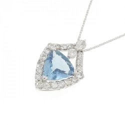 K18WG Aquamarine Necklace 0.92CT - Hàng hiệu Authentic 856913