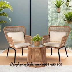 Bàn ghế mây nhựa ban công 450757