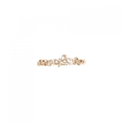 Nhẫn hồng xà cừ K10PG hình trái tim × ruy băng kim cương 666798