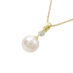 K18YG Dây chuyền ngọc trai Akoya 7.6mm - Hàng hiệu Chính hãng 856628