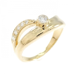 Nhẫn kim cương K18YG 0.17CT - Hàng hiệu Authentic