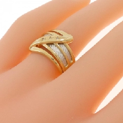 Nhẫn kim cương K18YG/PT900 0.02CT 668562