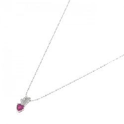 PT/K18WG Dây chuyền hình trái tim Ruby 0.31CT - Hàng hiệu Chính hãng 868398