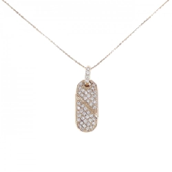 K18PG 2WAY Mặt Dây Chuyền Hình Tim Đính Đá Kim Cương 0.50CT - Hàng hiệu Chính Hãng 862813