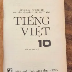 TIẾNG VIỆT 10 - NXB Giáo Dục 1993 747913