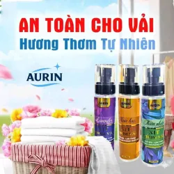 Nước Xịt Thơm Vải AURIN chai 200g Hương Thiên Nhiên Giúp Làm Thơm, Khử Mùi Âm Mốc Hiệu Quả 1025411
