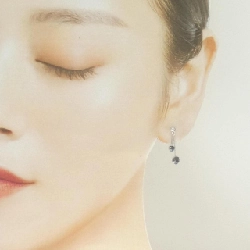 K18WG Bông tai kim cương 1.00CT - Hàng hiệu Chính hãng 868322