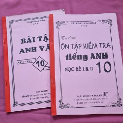 Combo 2 cuốn ôn luyện Anh văn lớp 10 