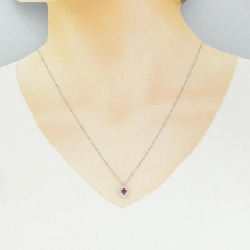 Dây chuyền ruby PT900/PT850 0.33CT - Hàng hiệu Authentic 858831