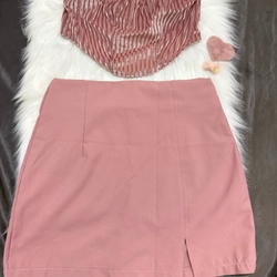 Set đồ nữ màu hồng size m 445913
