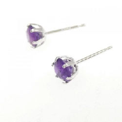 K18WG Amethyst Bông tai - Hàng hiệu Chính hãng 865988