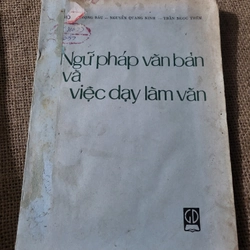 Ngữ pháp văn bản và việc dạy học văn