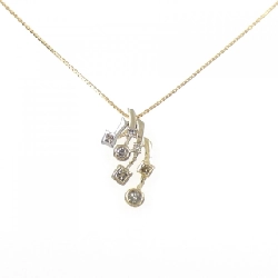 K18/PT950 Dây chuyền kim cương 0.25CT - Hàng hiệu Chính hãng