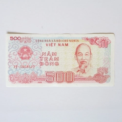 Tờ tiền 500 đồng xưa (JI 0968623)