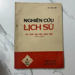 Nghiên cứu Lịch sử (Số 2/1989): Hai trăm năm Cách mạng Pháp – Viện Sử học