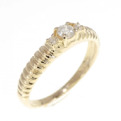 Nhẫn kim cương K18YG 0.14CT