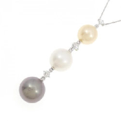 K18WG Ngọc trai Dây chuyền - Hàng hiệu Chính hãng 859746