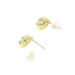 K18YG Emerald Earrings - Hàng hiệu Authentic 872025