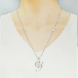 K18WG Chữ cái Y Dây chuyền kim cương 0.32CT - Hàng hiệu Chính hãng 846699