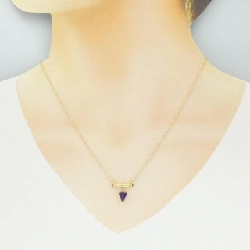 K18YG Đá màu Dây chuyền - Hàng hiệu Chính hãng 858985