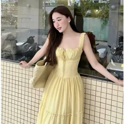 VÁY NỮ EMA DÁNG MAXI BÈO NHÚN SIÊU XINH, ĐẦM KẺ SỌC BO CHUN ĐI BIỂN 588824