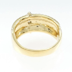 【Sản phẩm mới】Nhẫn kim cương K18YG hình chữ thập 0.20CT 665730