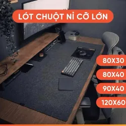 Lót chuột chất liệu nỉ, chống trượt 90x40cm