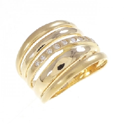 Nhẫn kim cương K18YG 0.11CT - Hàng hiệu chính hãng