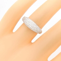 Nhẫn kim cương Pavé K18WG 0.75CT 670603
