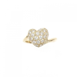 Nhẫn kim cương hình trái tim K18YG 0.627CT 673546