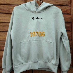 Áo hoodie ngắn ngang thắt lưng 60177